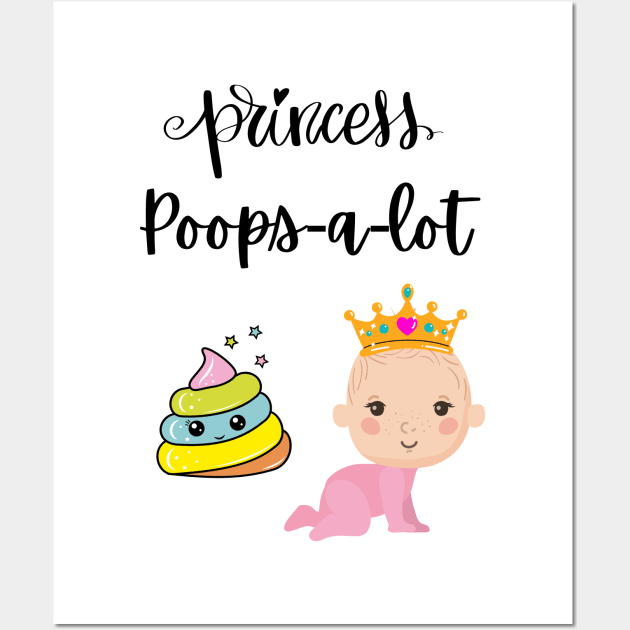 Princess Poops-A-Lot Wall Art by Monsoon Mandy's Fave Designs!